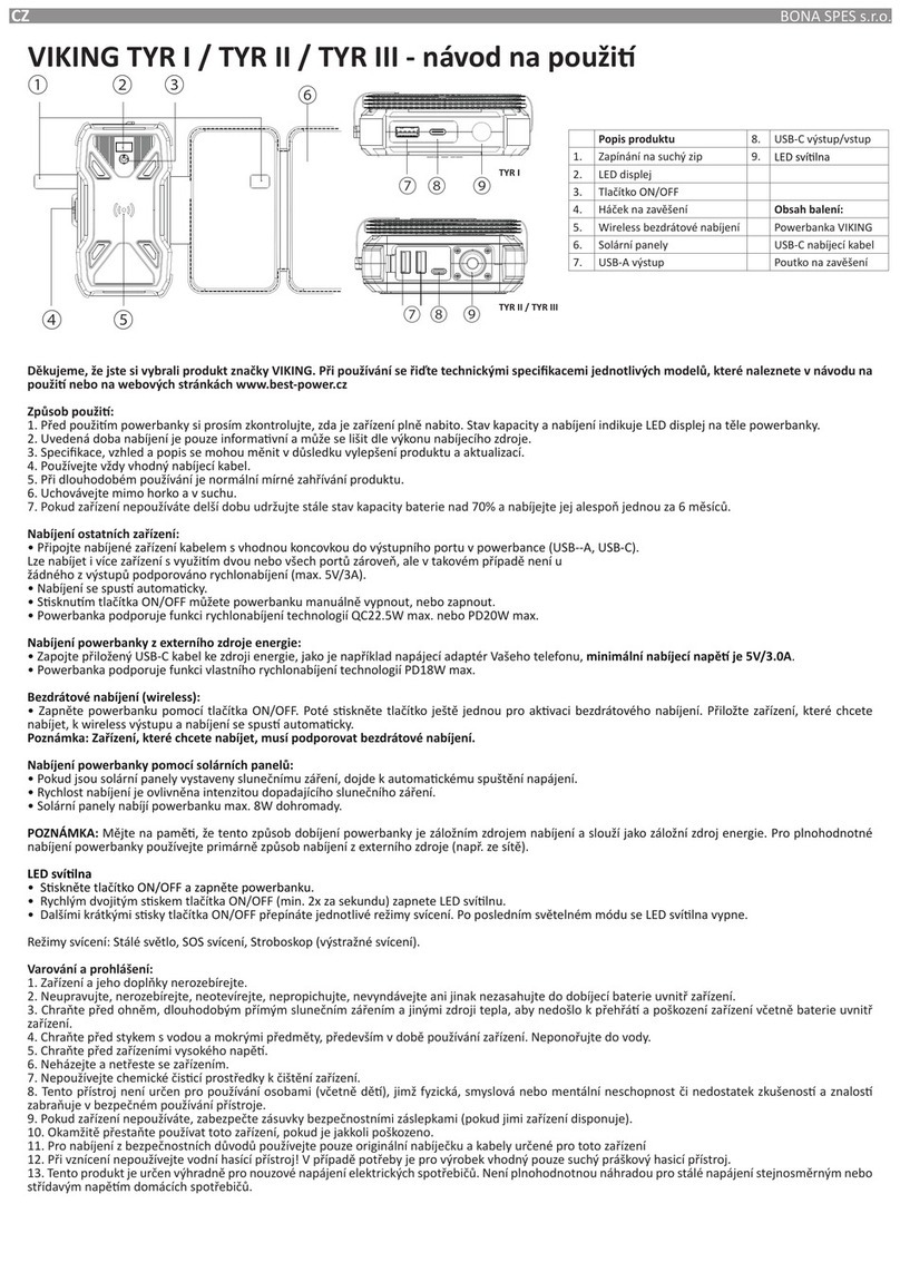 Bona VIKING TYR I User manual