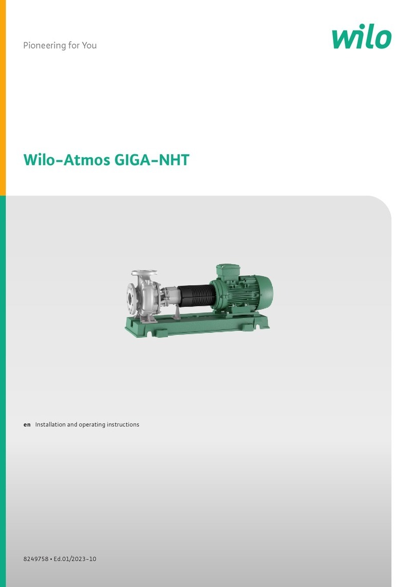 Wilo Atmos GIGA-NHT Installation and operating instructions