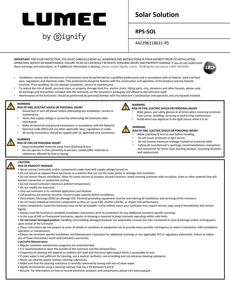 SIGNIFY LUMEC RPS-SOL User manual