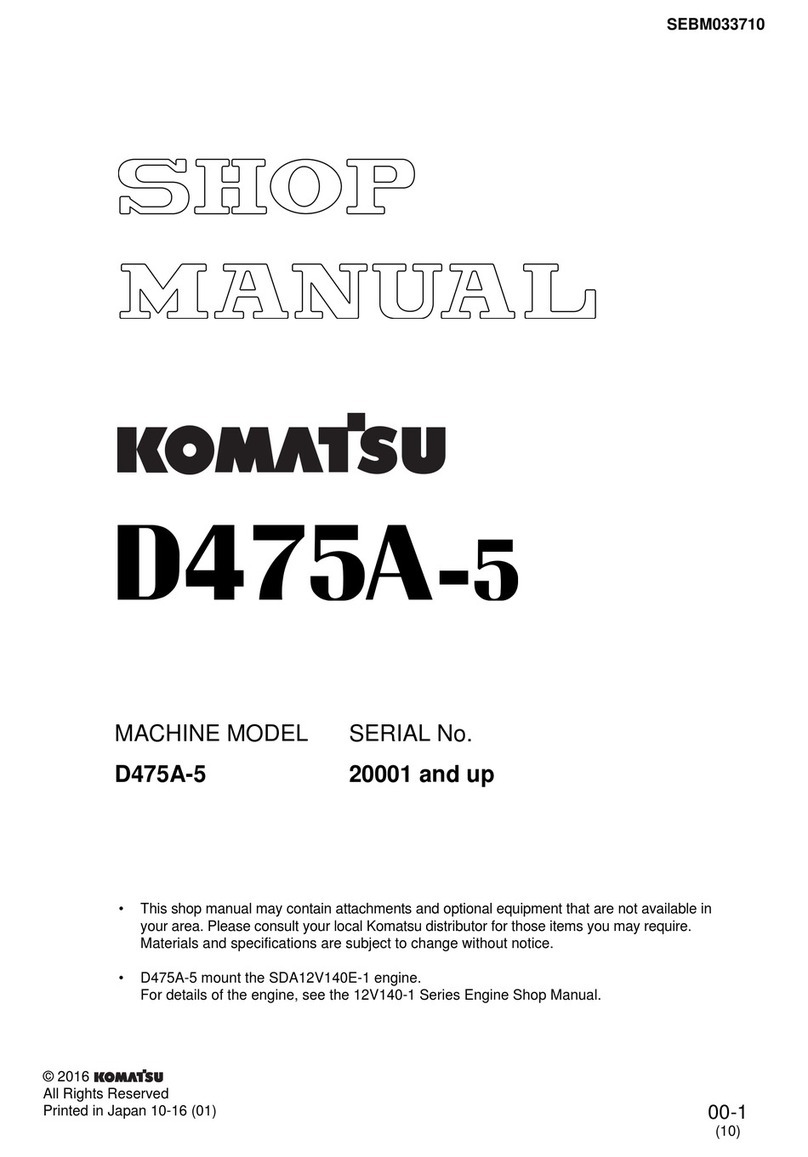 Komatsu D475A-5 Shop Manual