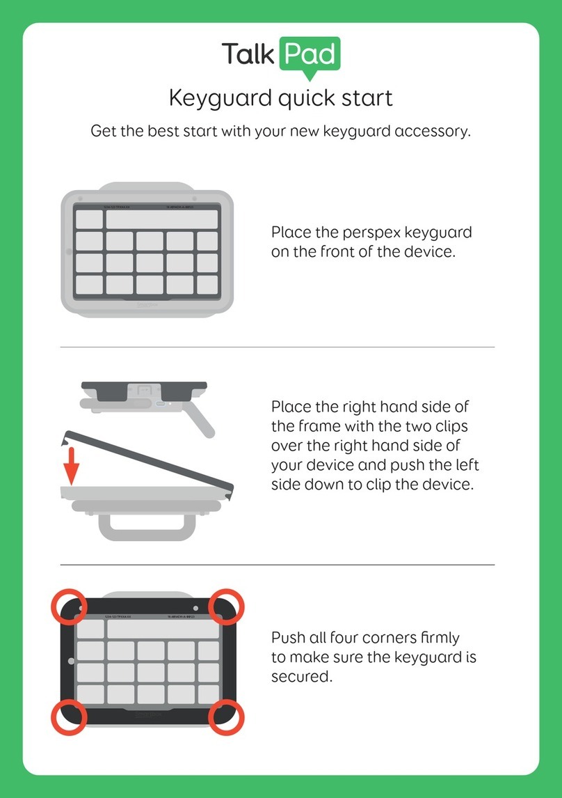 Smartbox Talk Pad Keyguard quick start