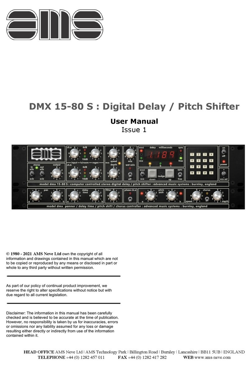 AMS DMX 15-80 S user manual