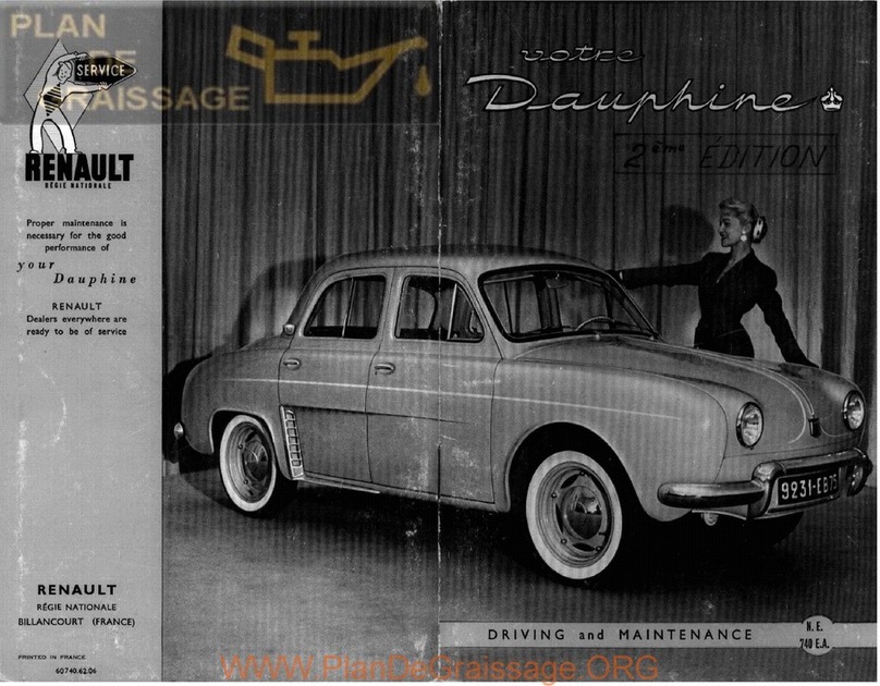 Renault votre Dauphine 2 EDITION manual