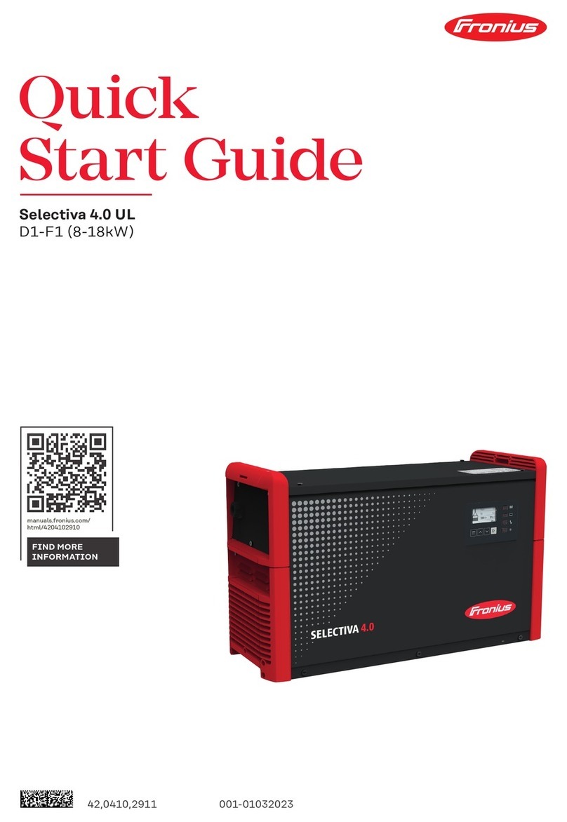 FRO­NIUS Selectiva 4.0 UL quick start guide