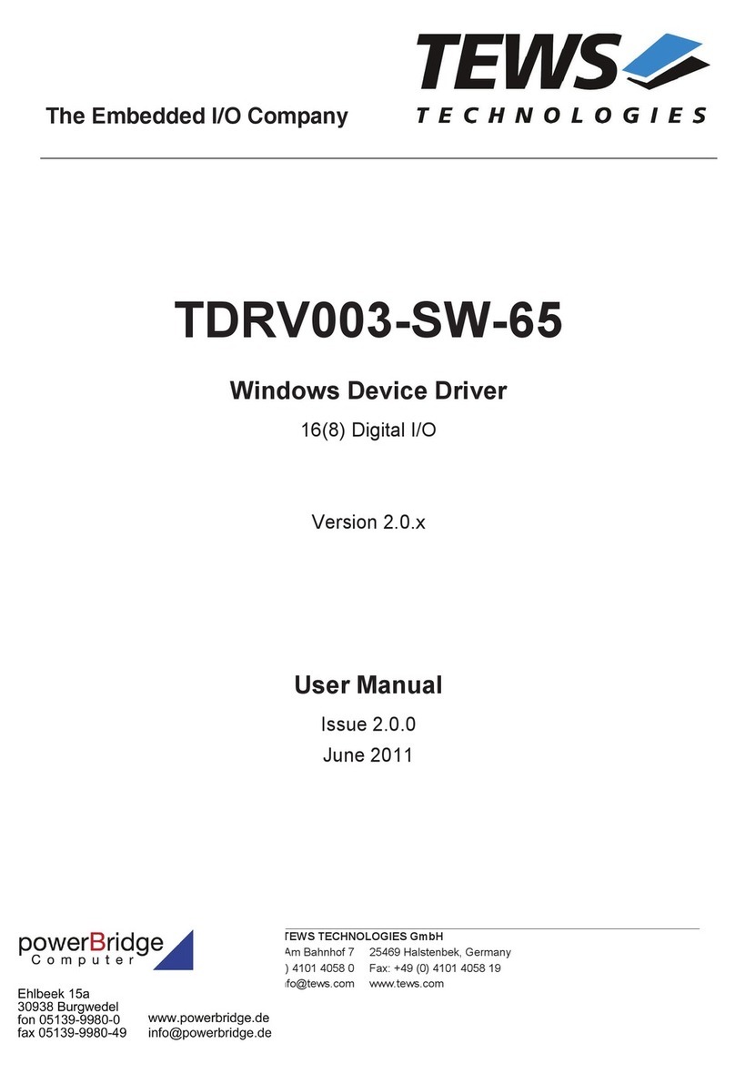 Tews Technologies TDRV003-SW-65 User manual