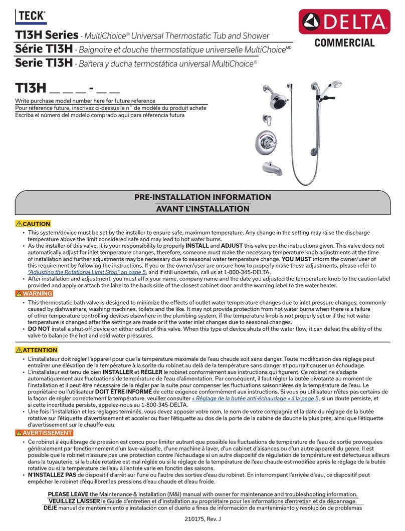 Delta TECK MultiChoice T13H Series User manual