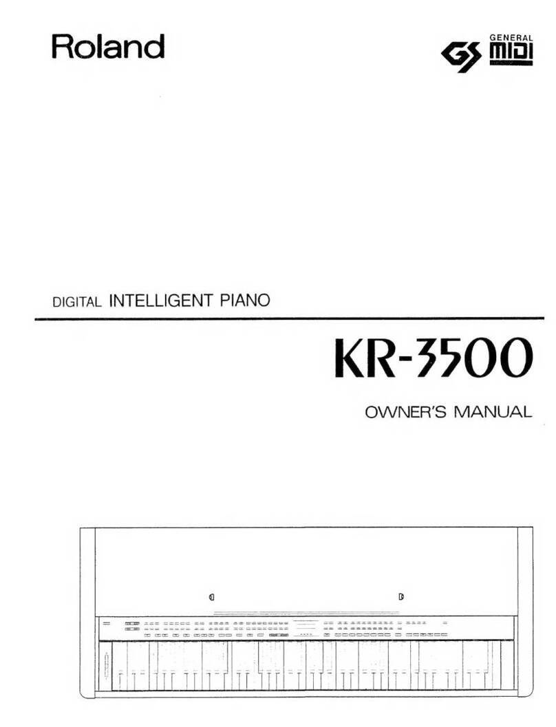 Roland KR-3500 User manual