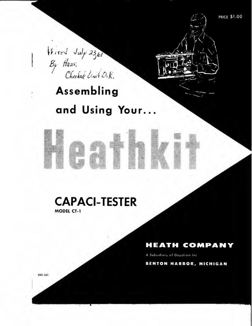 Daystrom Heathkit CAPACI-TESTER CT-1 Assembling and using