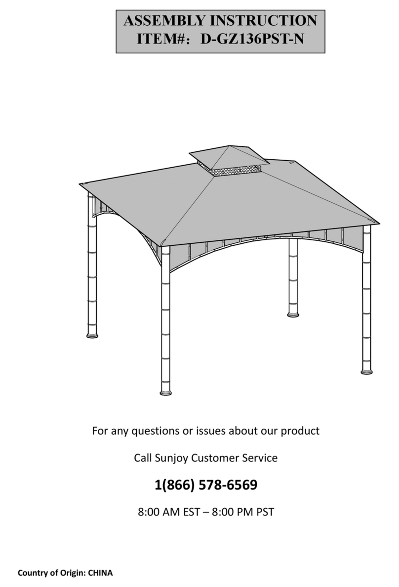 Sunjoy D-GZ136PST-N User manual