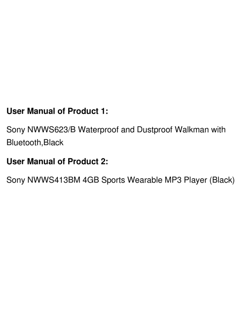 Sony Walkman NW-WS623 User manual