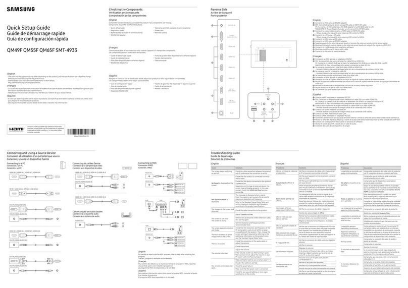 Samsung QM55F User manual