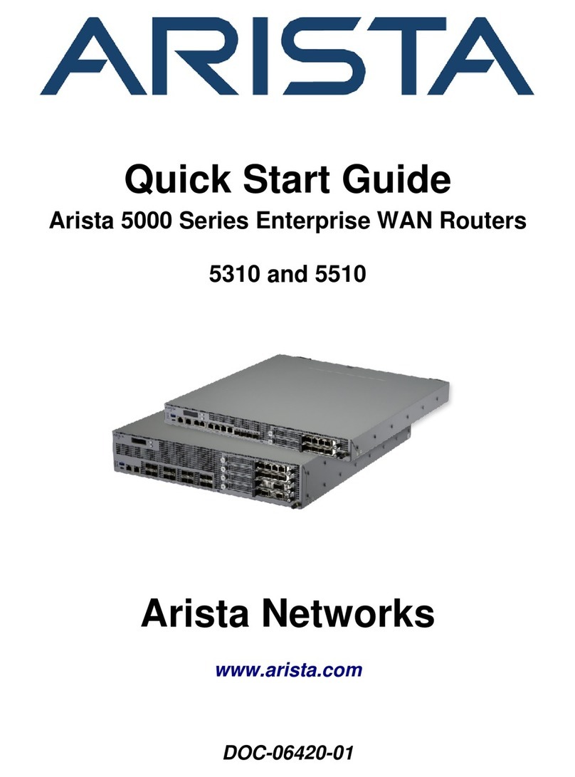 Arista 5000 Series User manual