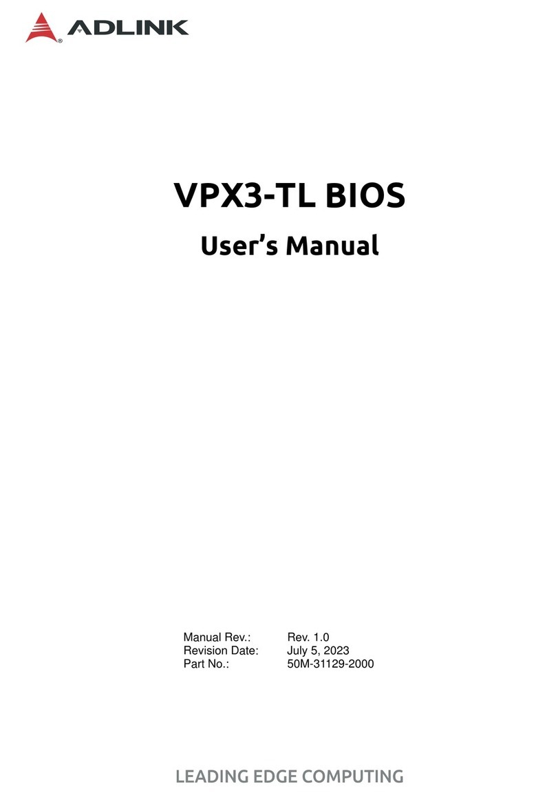 ADLINK Technology VPX3-TL Series User manual