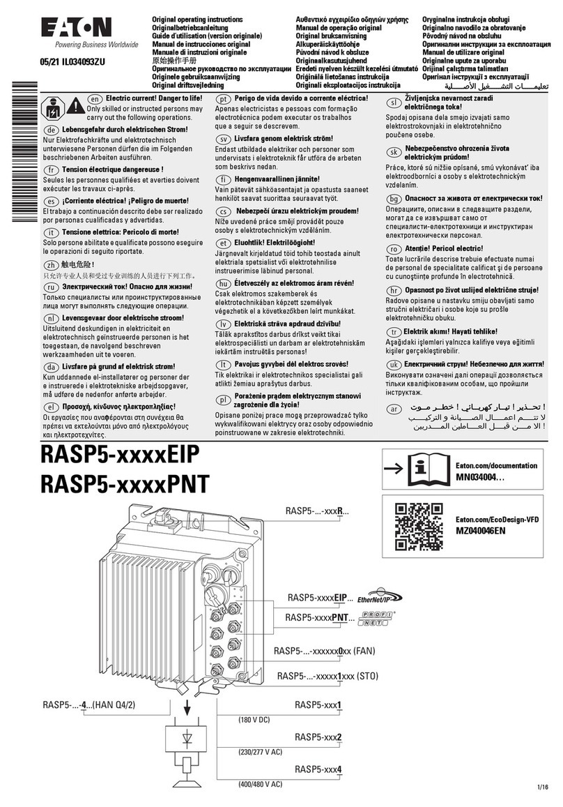 Eaton RASP5 EIP Series User manual
