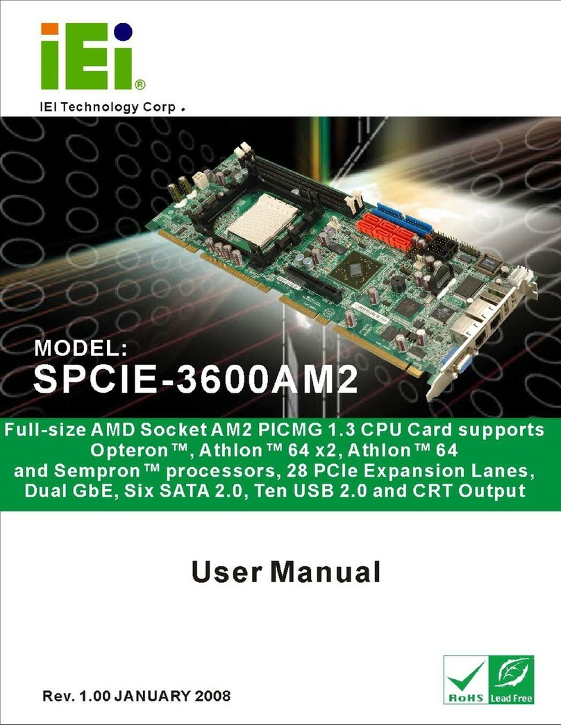 IEI Technology SPCIE-3600AM2 User manual