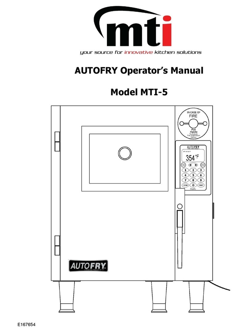 M-TI AUTOFRY MTI-5 Operator's manual