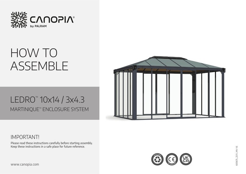 Palram CANOPIA MARTINIQUE 10x14/3x4.3 Administrator Guide