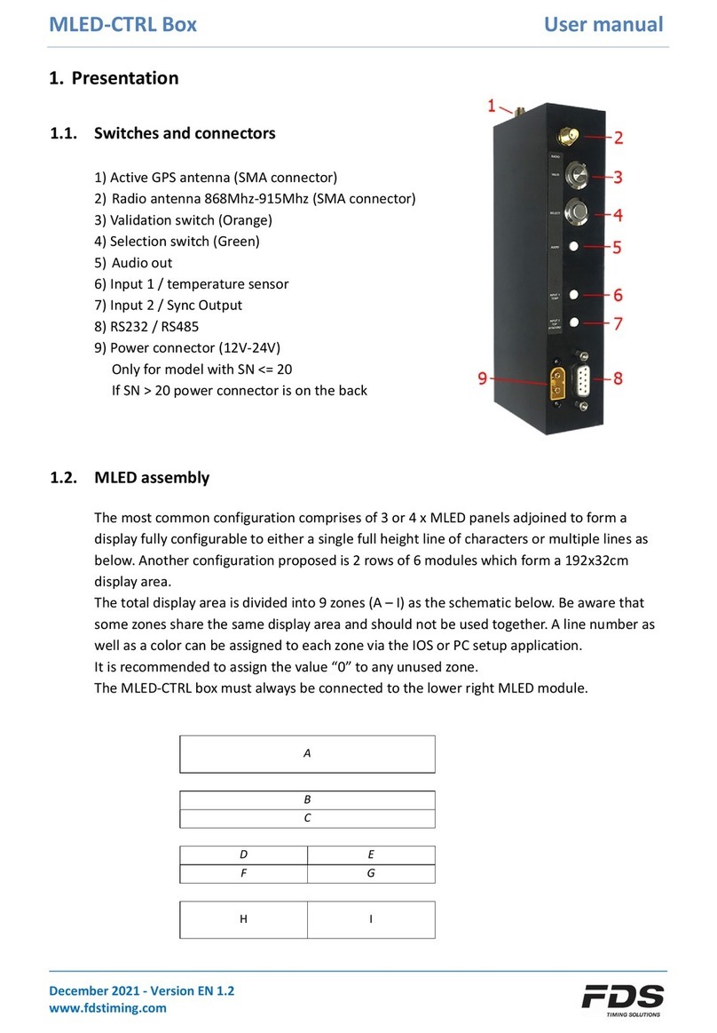 FDS MLED-3C User manual