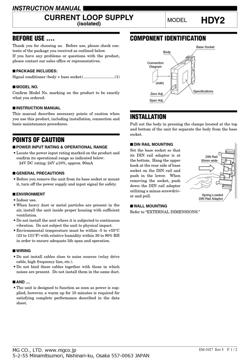 MG HDY2 instruction manual