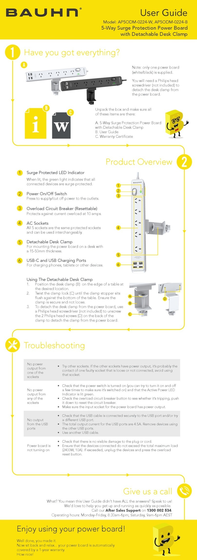 Bauhn AP5ODM-0224-W User manual