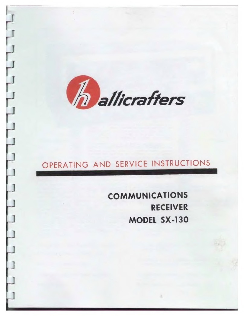 Hallicrafters SX-130 Operating and service instructions