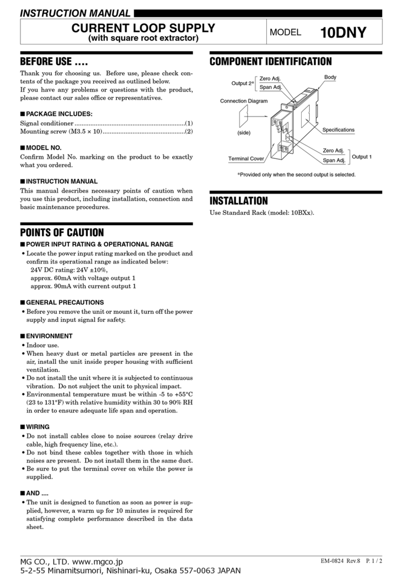 MG 10DNY instruction manual