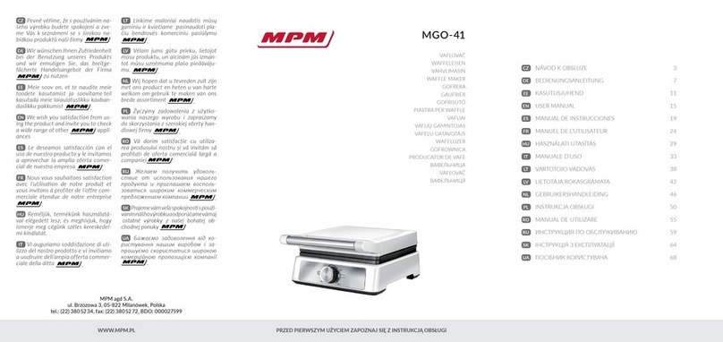 MPM MGO-41 User manual