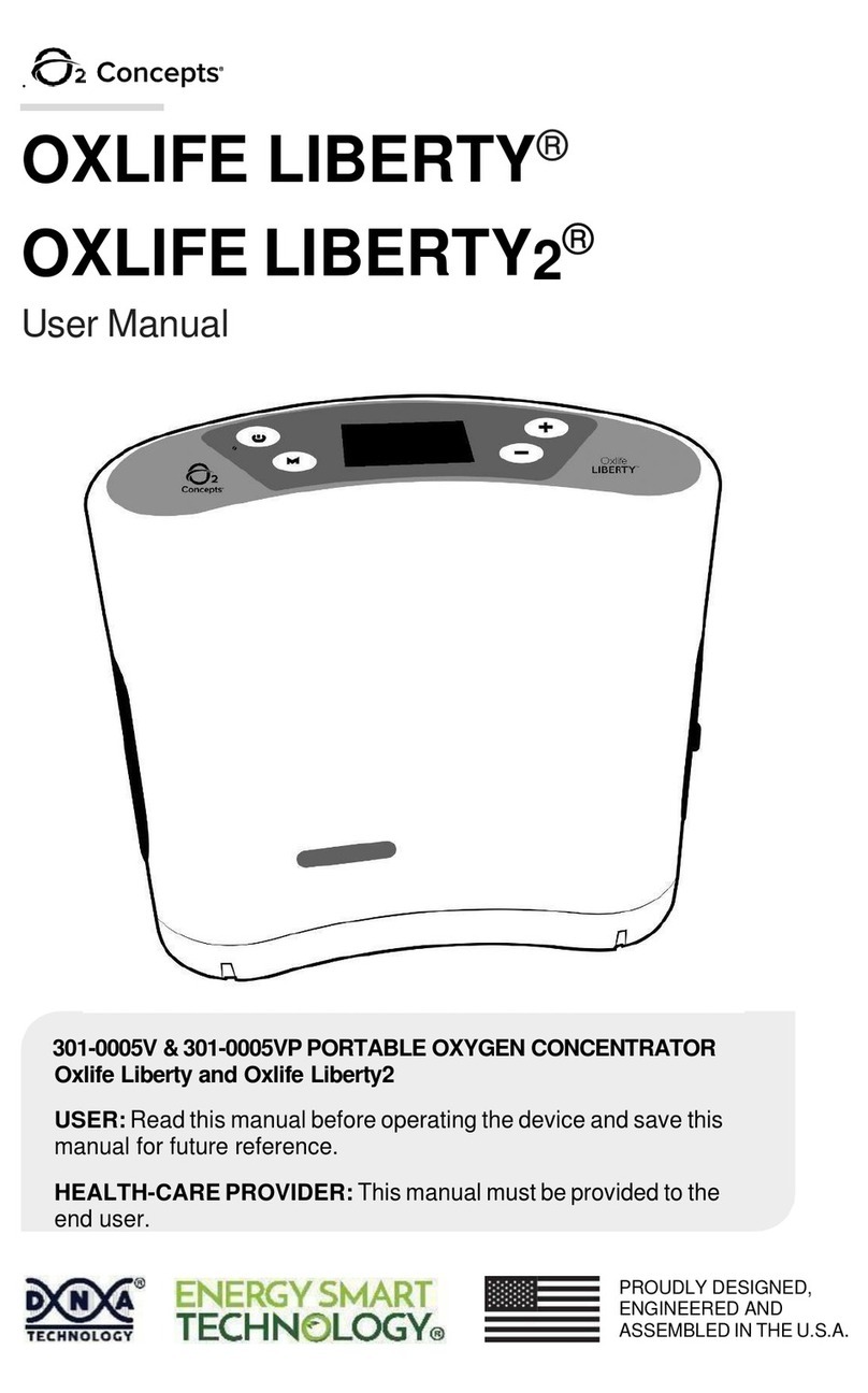 O2 Concepts OXLIFE LIBERTY User manual