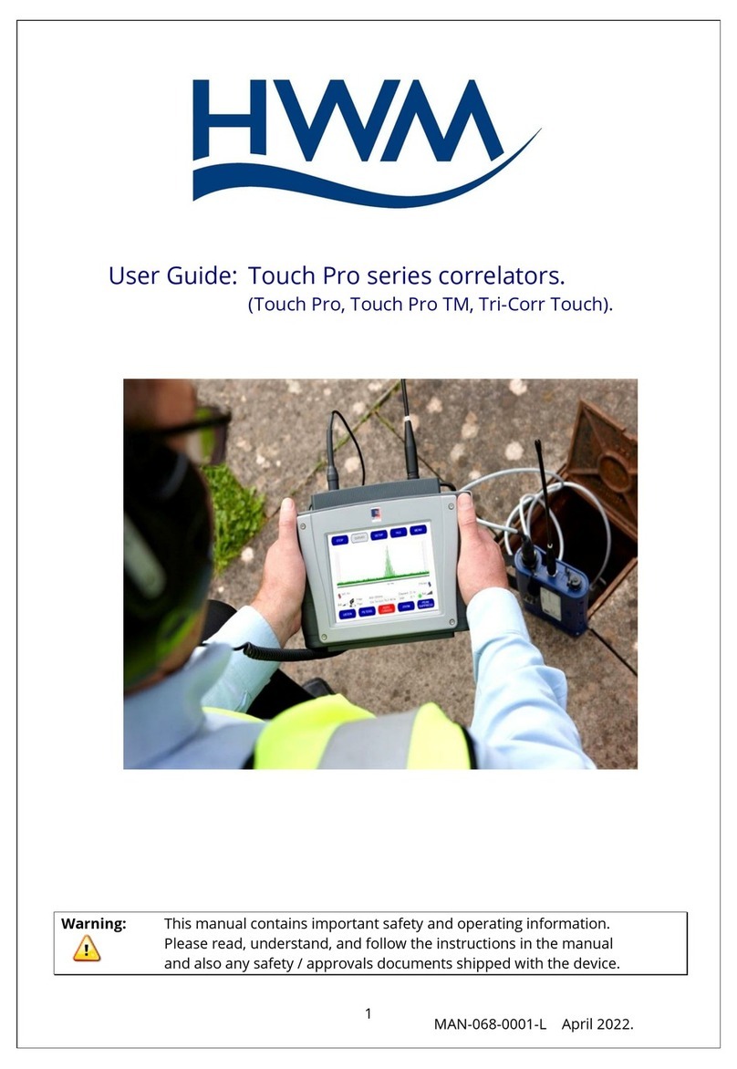 HWM Touch Pro Series manual
