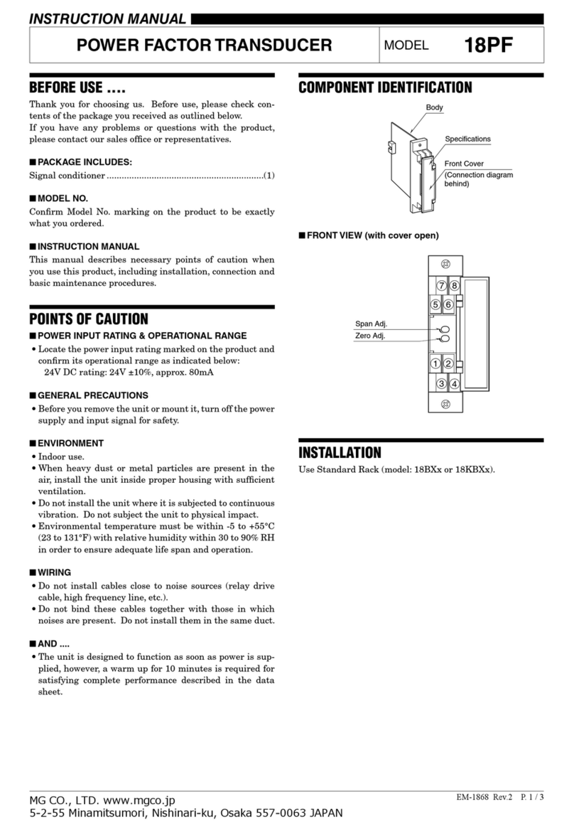MG 18PF instruction manual