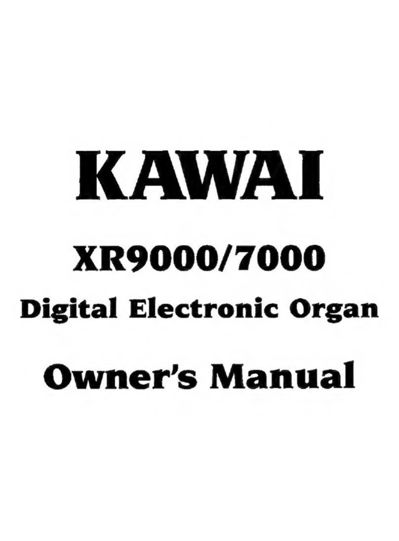 Kawai XR9000 User manual Kawai XR9000 User manual