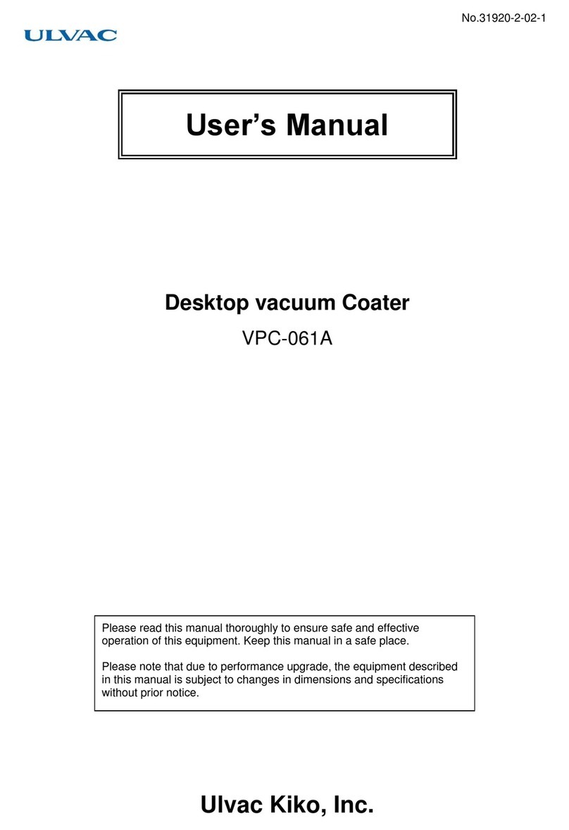 Ulvac VPC-061A user manual Ulvac VPC-061A user manual