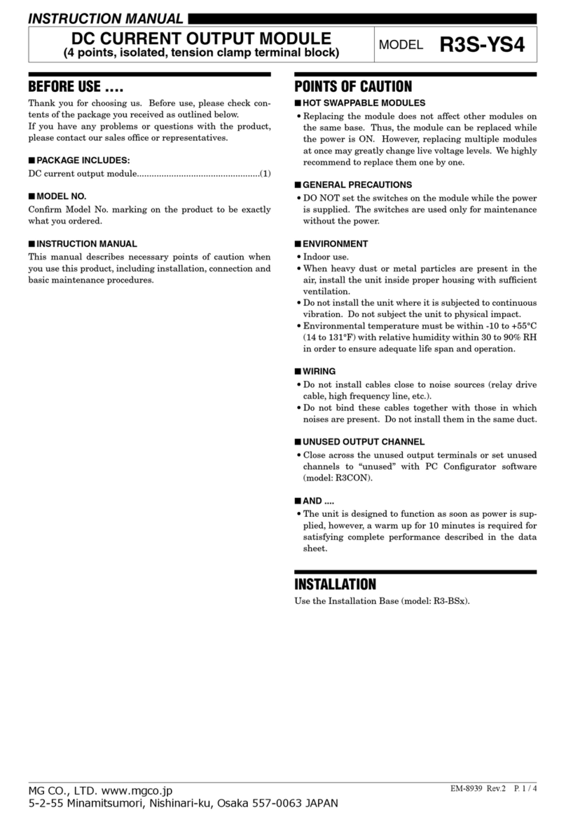 MG R3S-YS4 User manual
