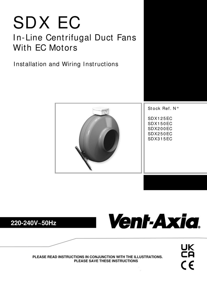 Vent-Axia SDX EC Series Assembly instructions