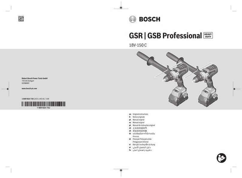 Bosch Professional GSB 18V-150 C User manual