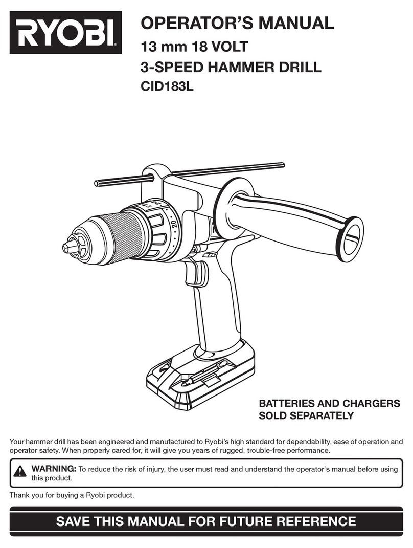 Ryobi CID183L User manual