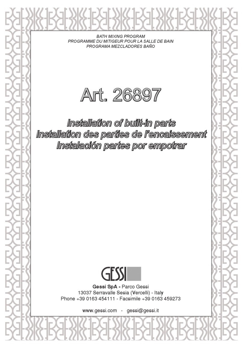 Gessi 26897 User manual