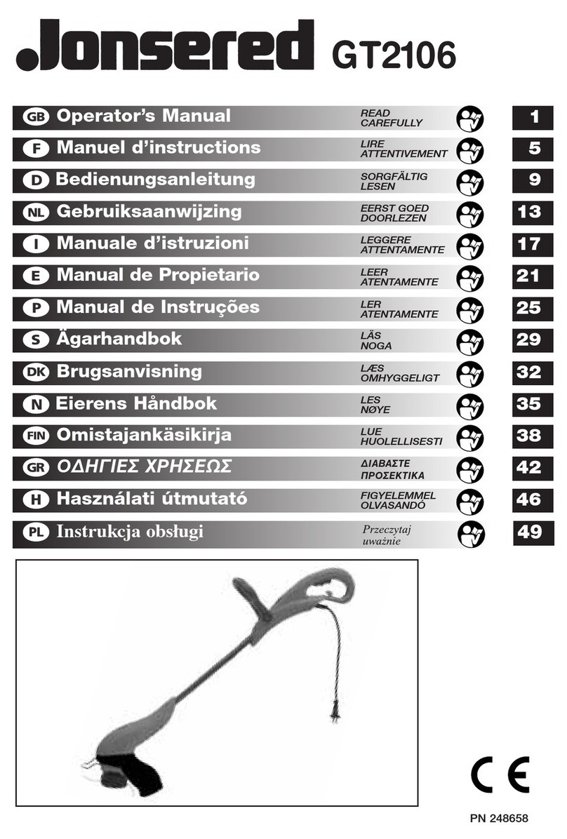 Jonsered GT2106 User manual