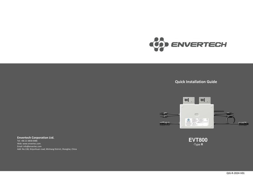 Envertech EVT800 R Quick installation guide