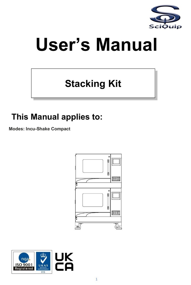 SciQuip Incu-Shake Compact user manual