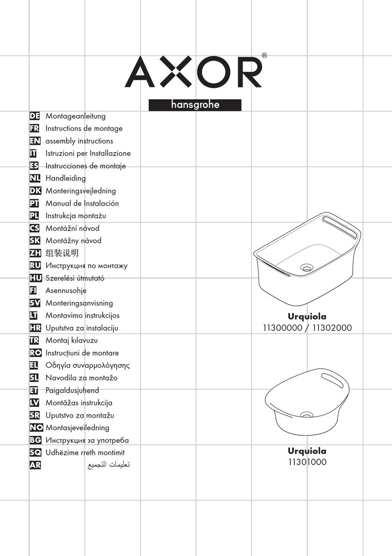 Hans Grohe Axor Urquiola 11301000HG User manual