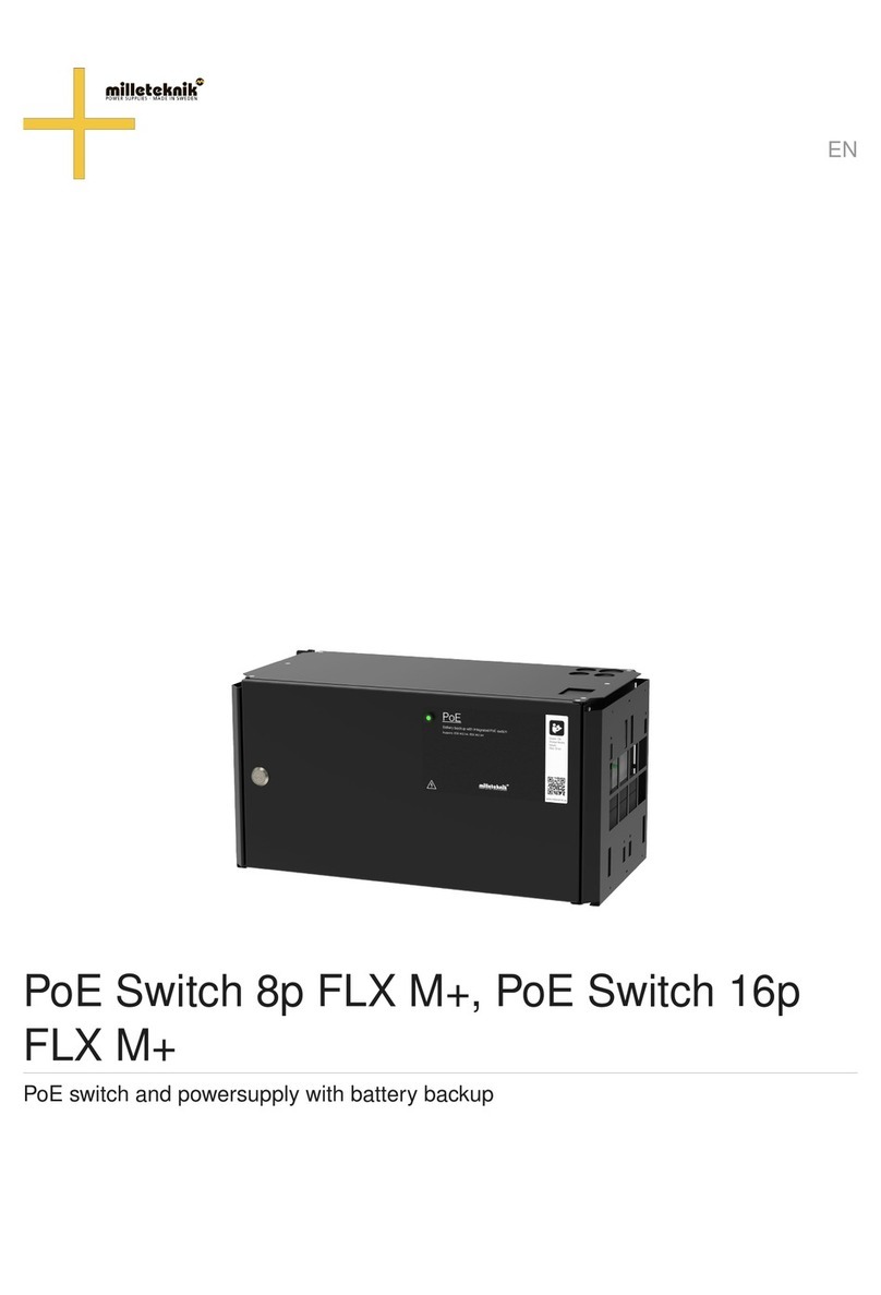 milleteknik PoE Switch 8p FLX M+ manual