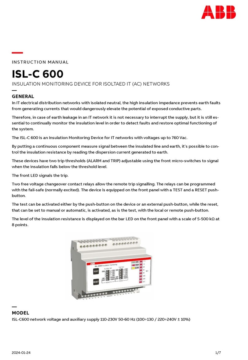ABB ISL-C 600 User manual