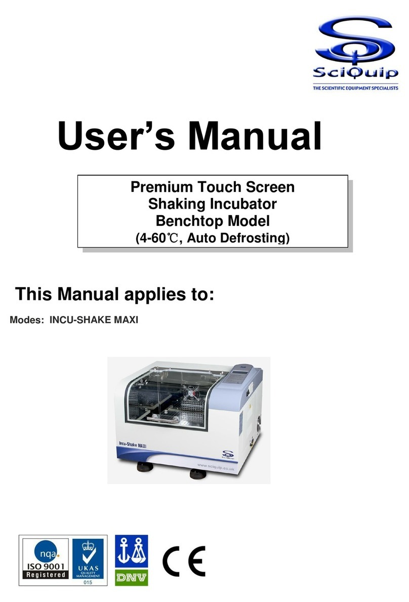 SciQuip INCU-SHAKE MAXI User manual