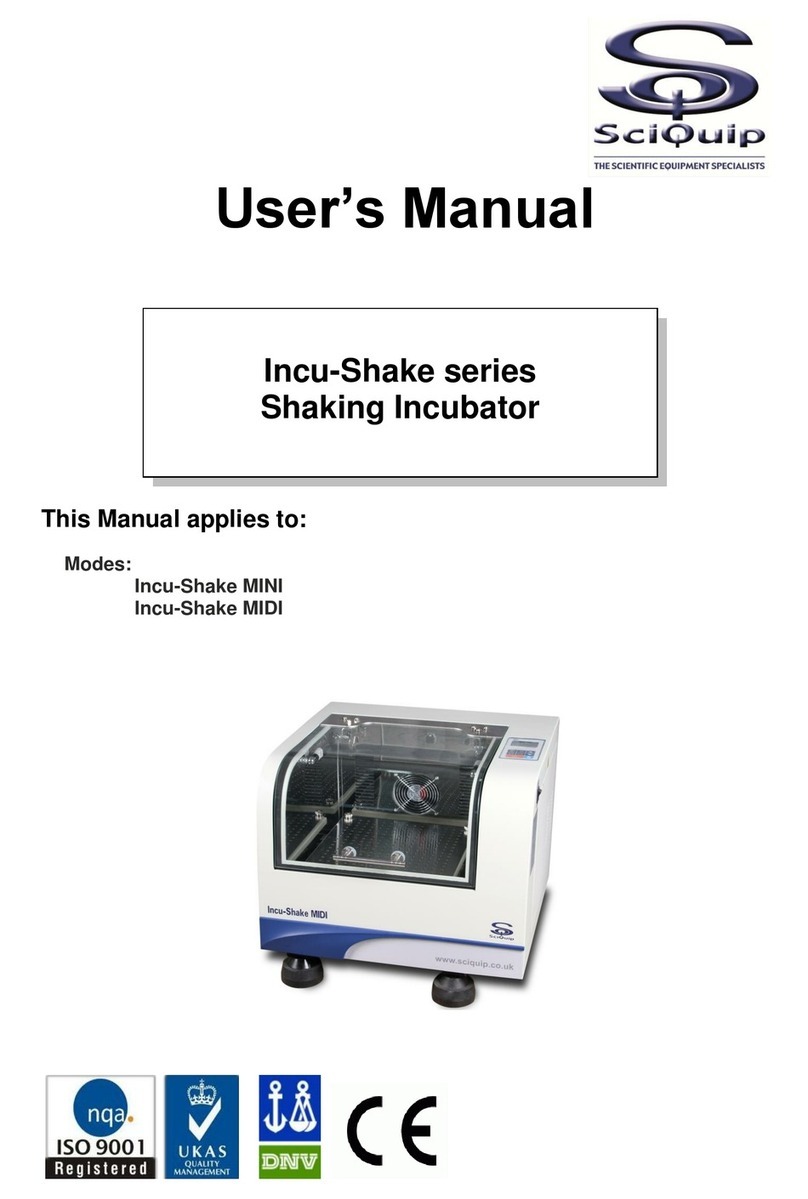 SciQuip Incu-Shake Series user manual