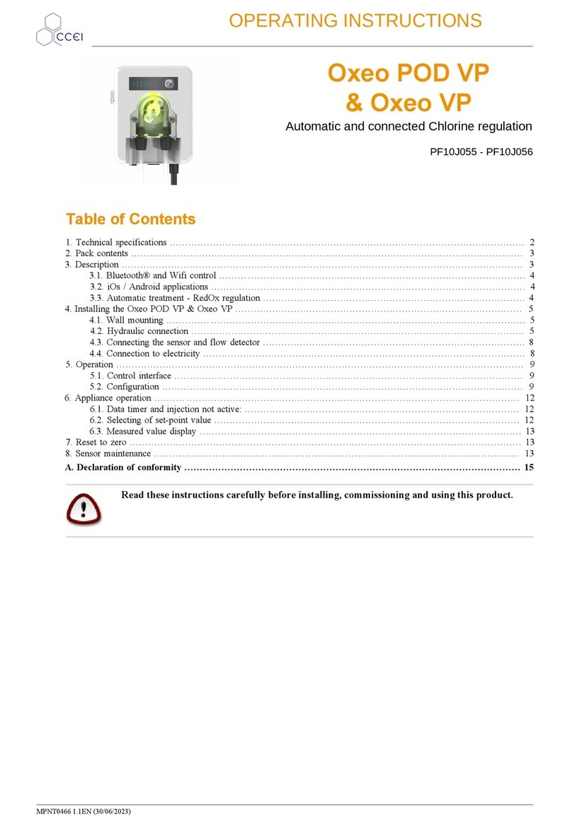 ccei Oxeo POD VP operating instructions