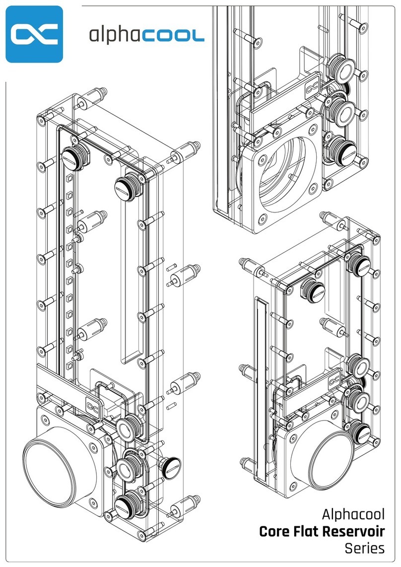 Alphacool Core Flat Reservoir Series User manual