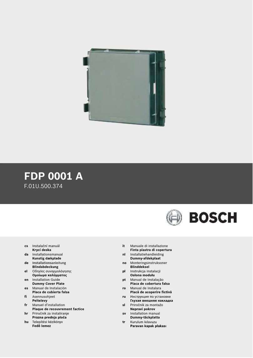 Bosch FDP 0001 A installation guide