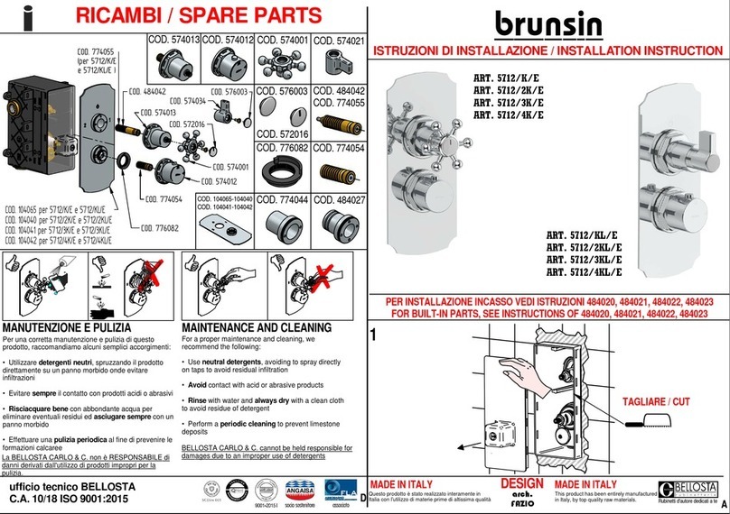 BELLOSTA brunsin 5712/K/E User manual