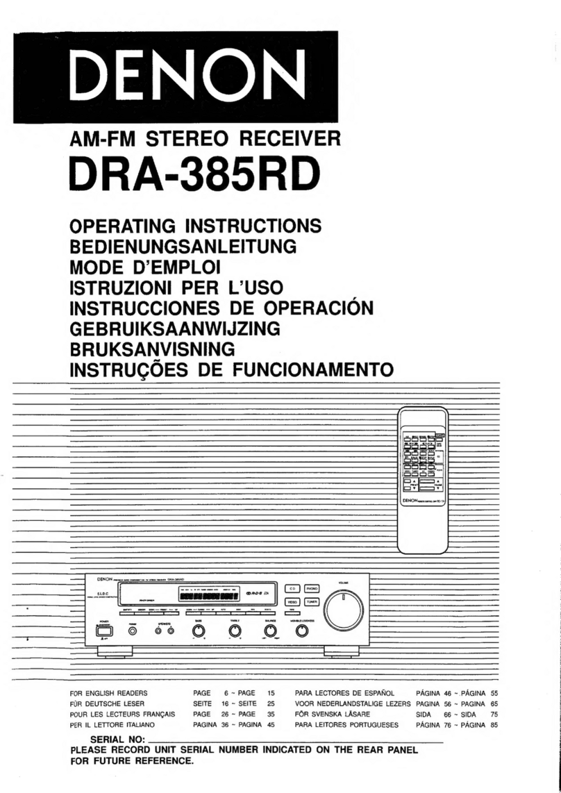 Denon DRA-385RD operating instructions